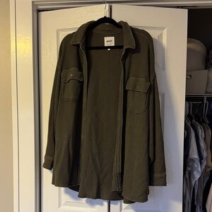 Aerie waffle oversized shirt